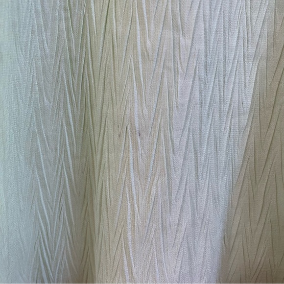 **FREE** Vintage 90s/Y2K Crinkle Lime Green ButtonDown Shirt Blouse L - Picture 4 of 9